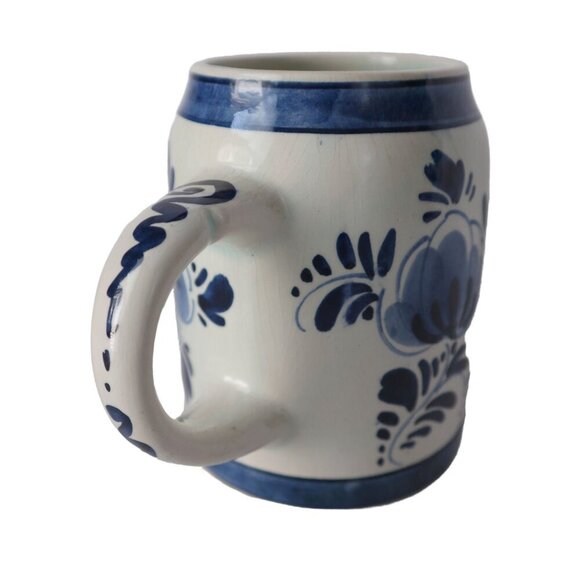 Vintage Delft Blue Mug Windmill Holland Delftware Delfts Beer Stein Tankard Barw - Picture 3 of 6